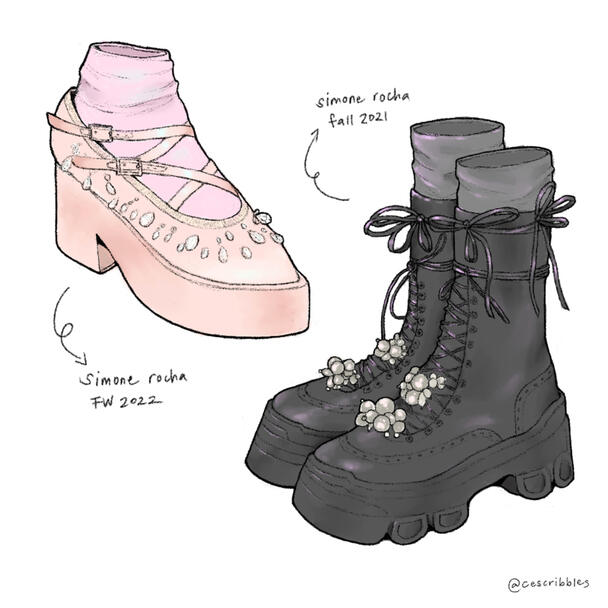 Simone Rocha Shoe Illustrations (01)